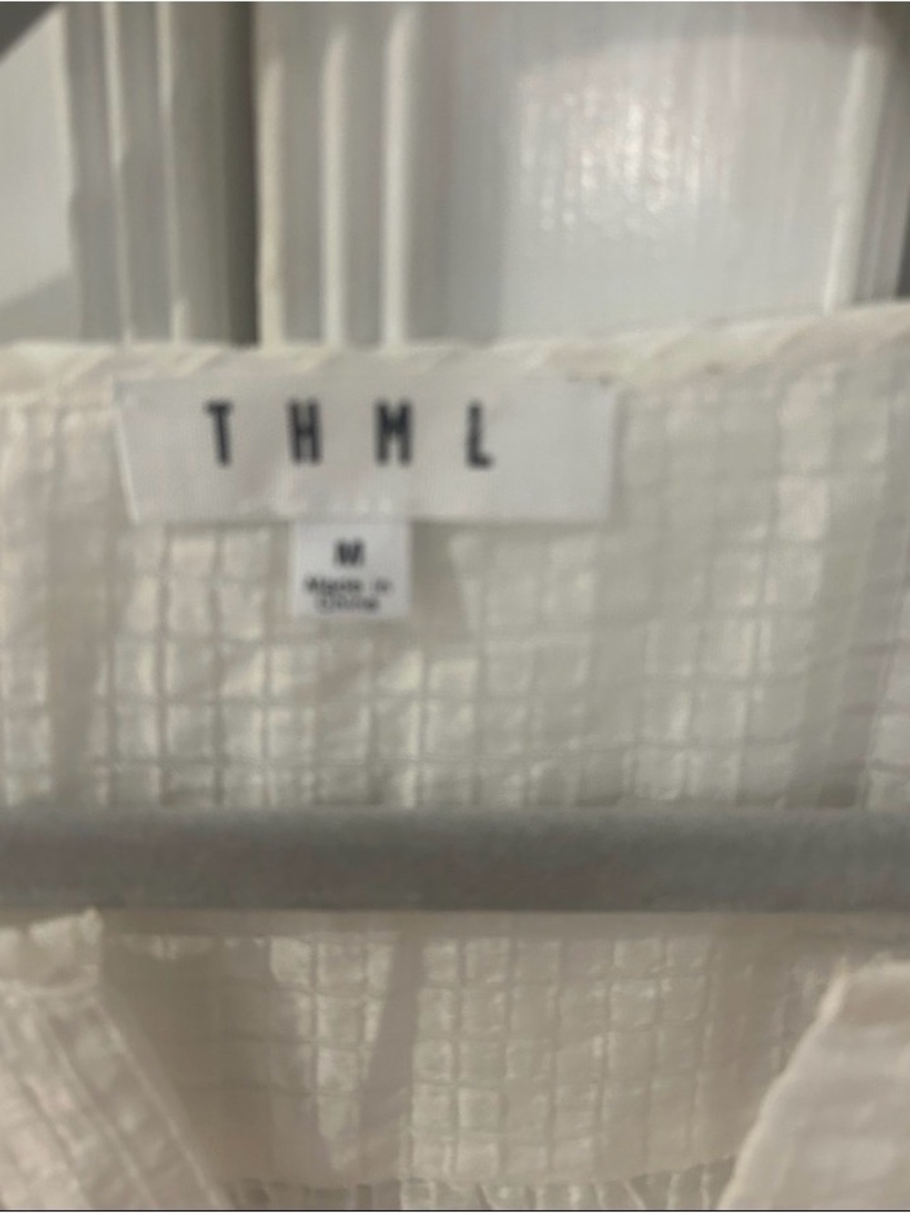 THML White Embroidered Floral Top Sz M - Picture 4 of 5